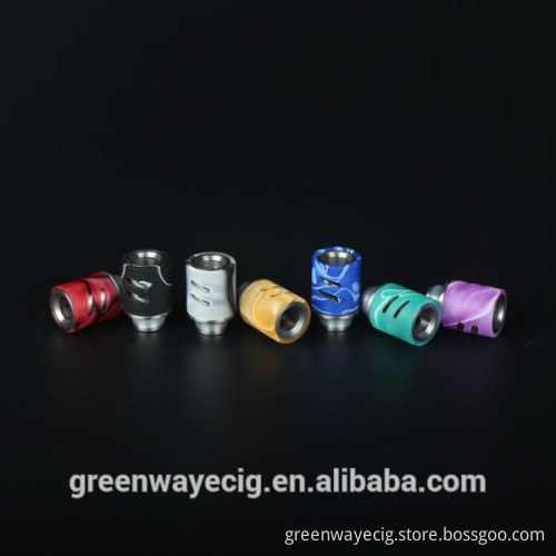 2015 wholesale color ss derlin pryrex drip tip, 510 colorful airflow control drip tip multi types individual package